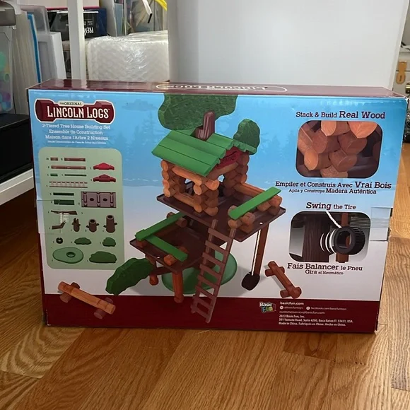Lincoln Logs 2 tiered Tree House Building Set - Picture 3 of 4